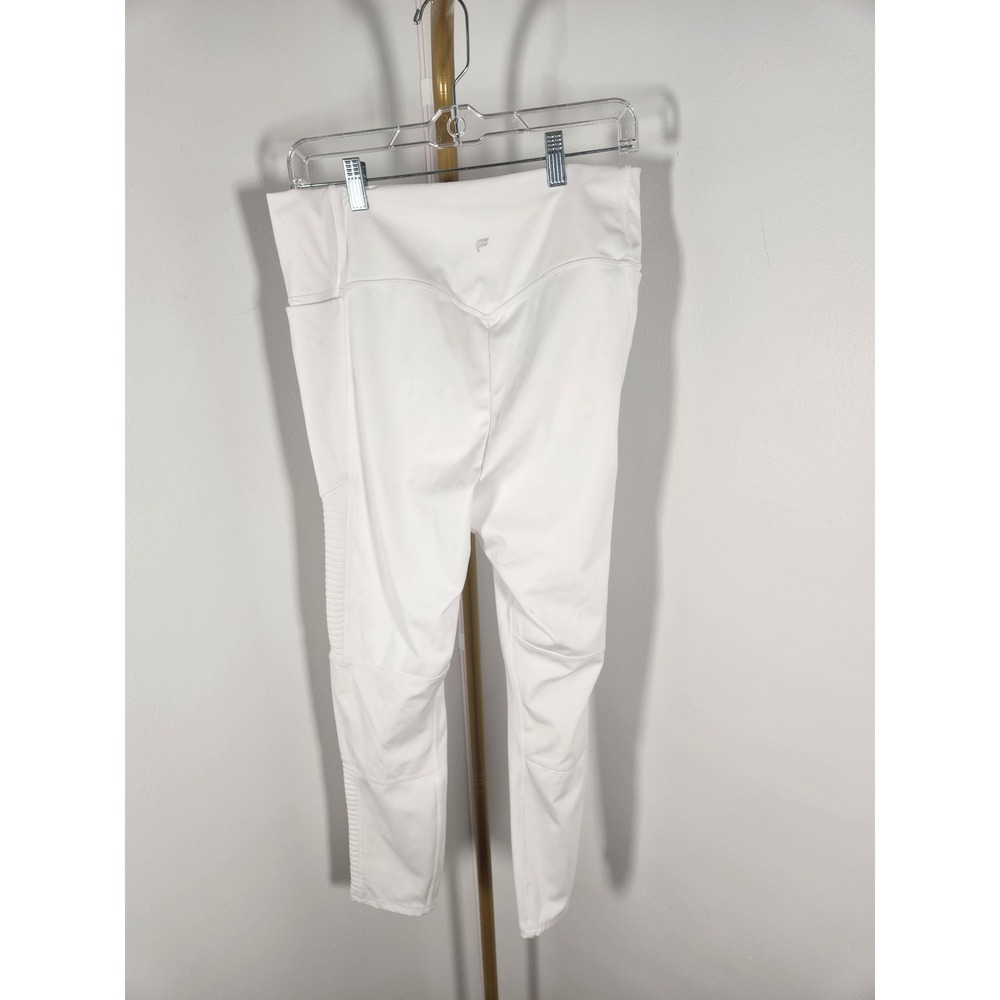 Fabletics White High Waisted Motion365+ Moto Leggings Size XXL 1X - Picture 2 of 9